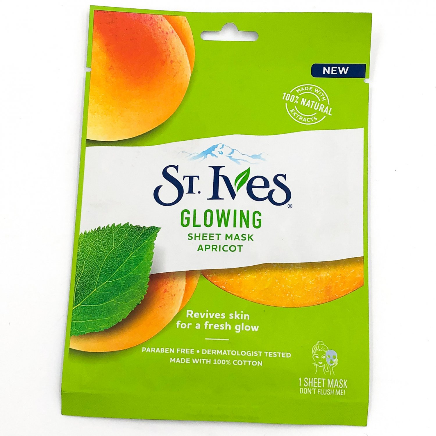 St Ives Glowing Sheet Mask Apricot Facial