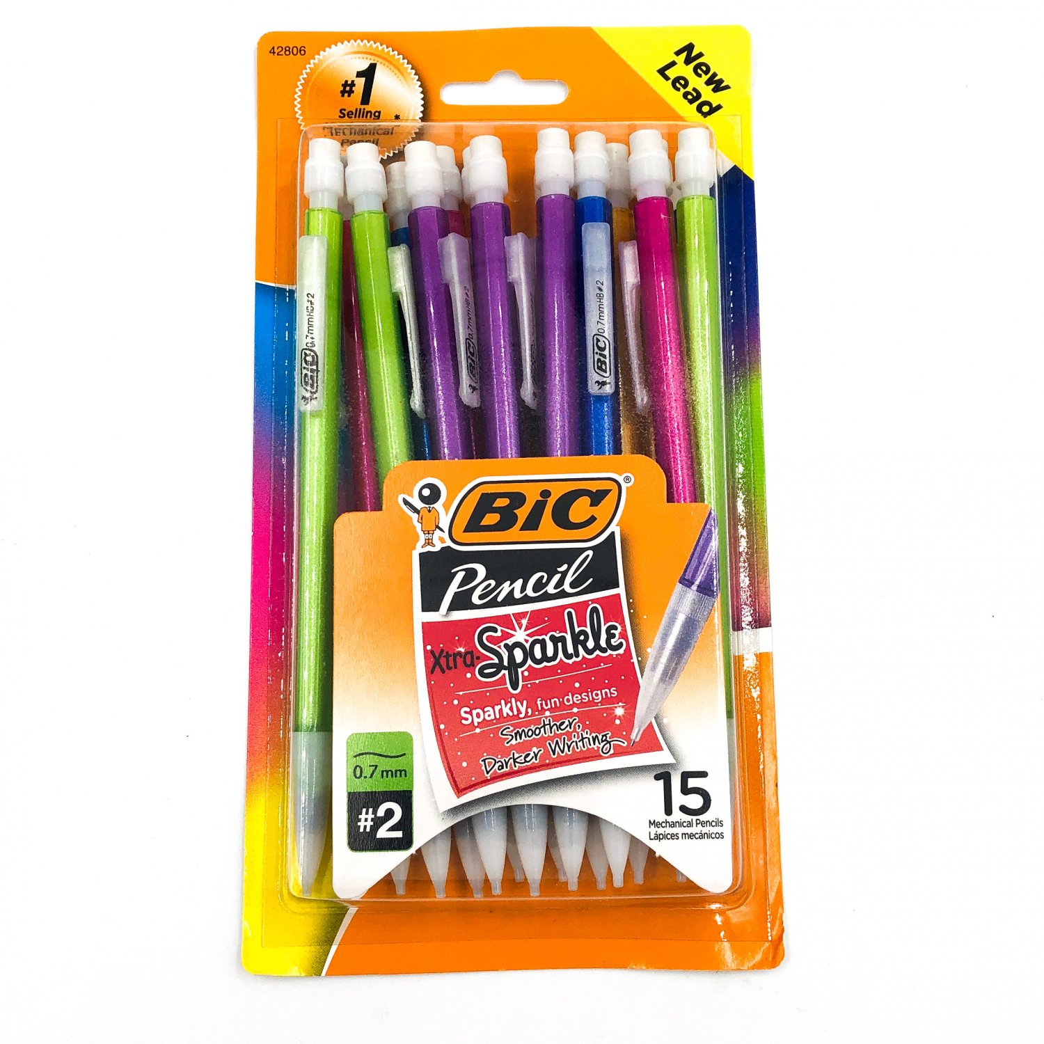 BIC Xtra Sparkle 0.7mm Medium Point #2 Mechanical Pencils