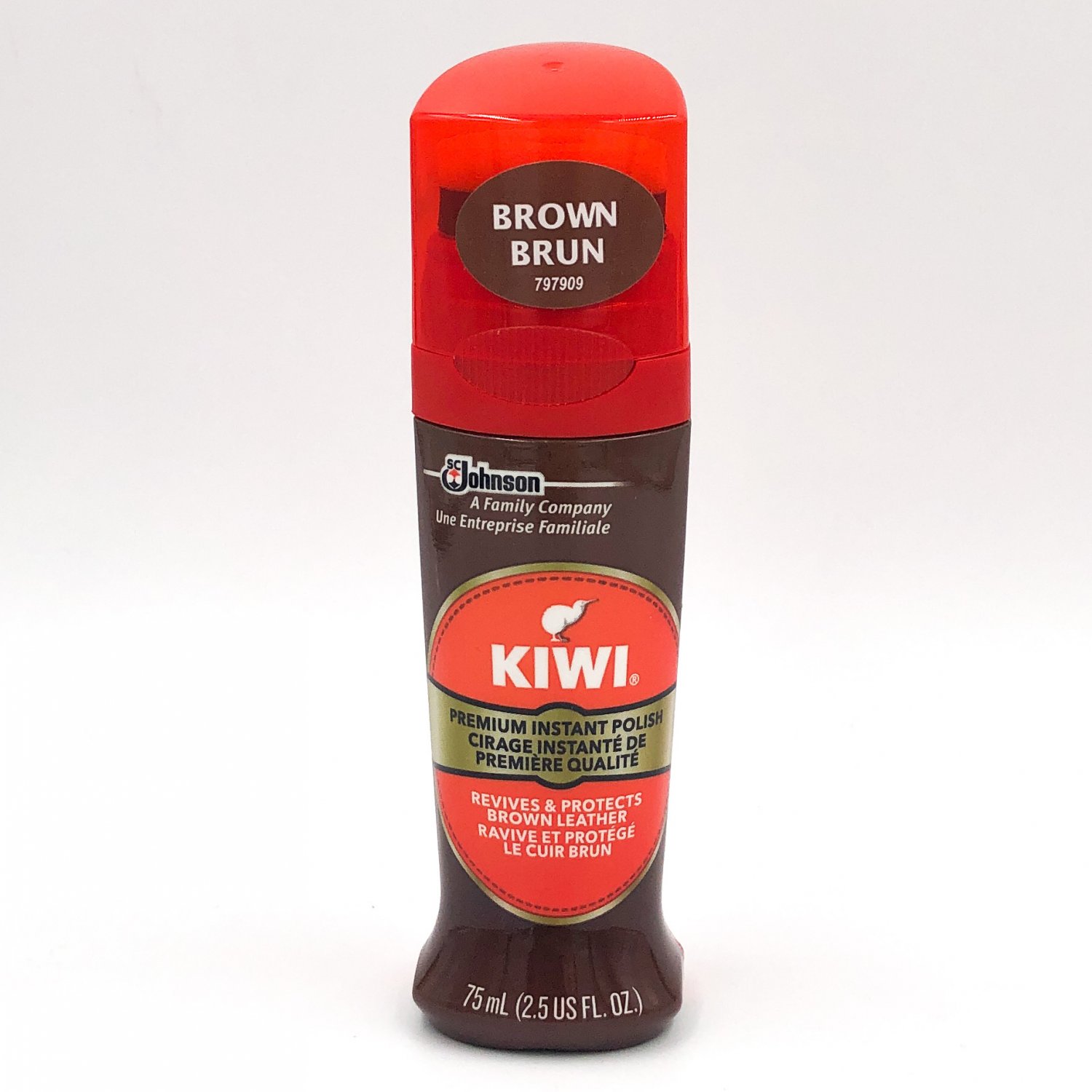 kiwi leather dye brown