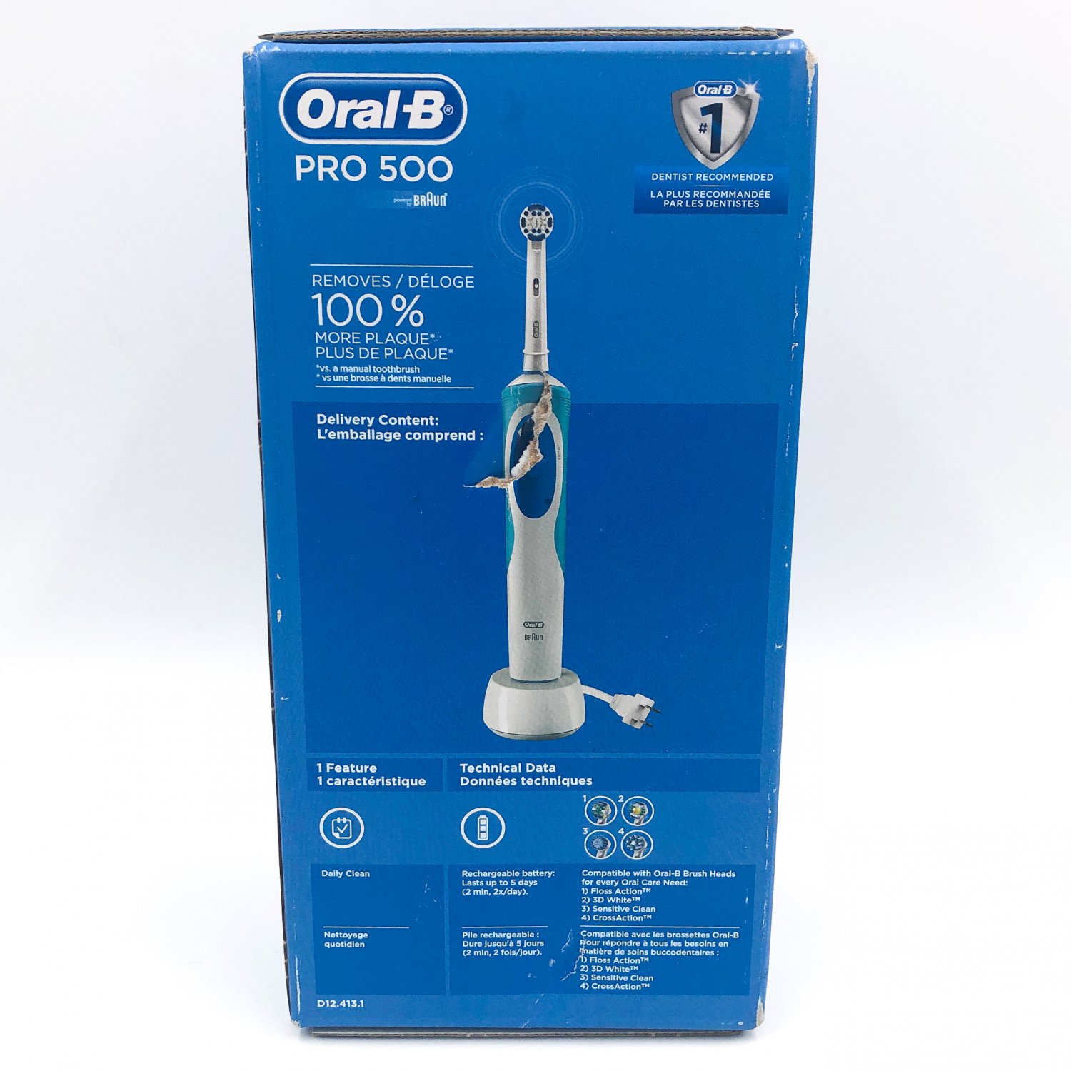 Oral-B Pro 500 Power Rechargeable Electric Toothbrush