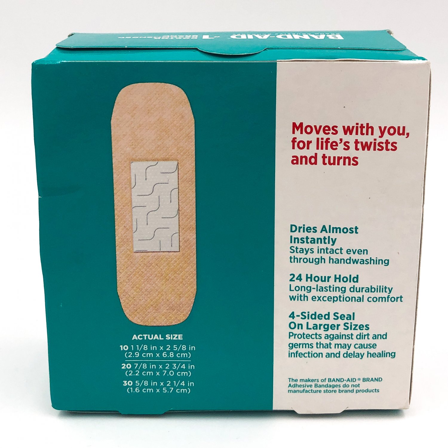 BandAid SkinFlex Adhesive Bandages, Assorted Sizes, 60 CT