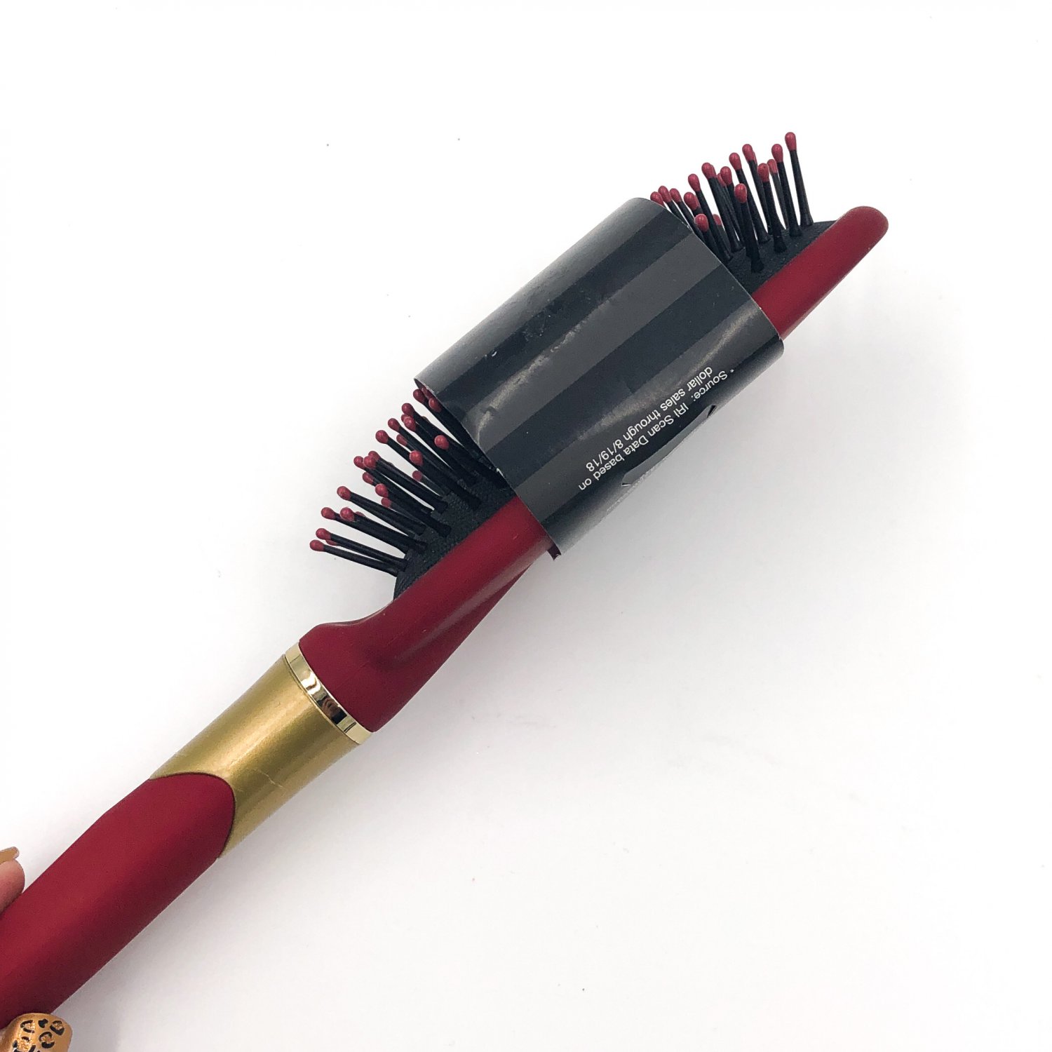 Conair Velvet Touch Brush Cushion Base Red