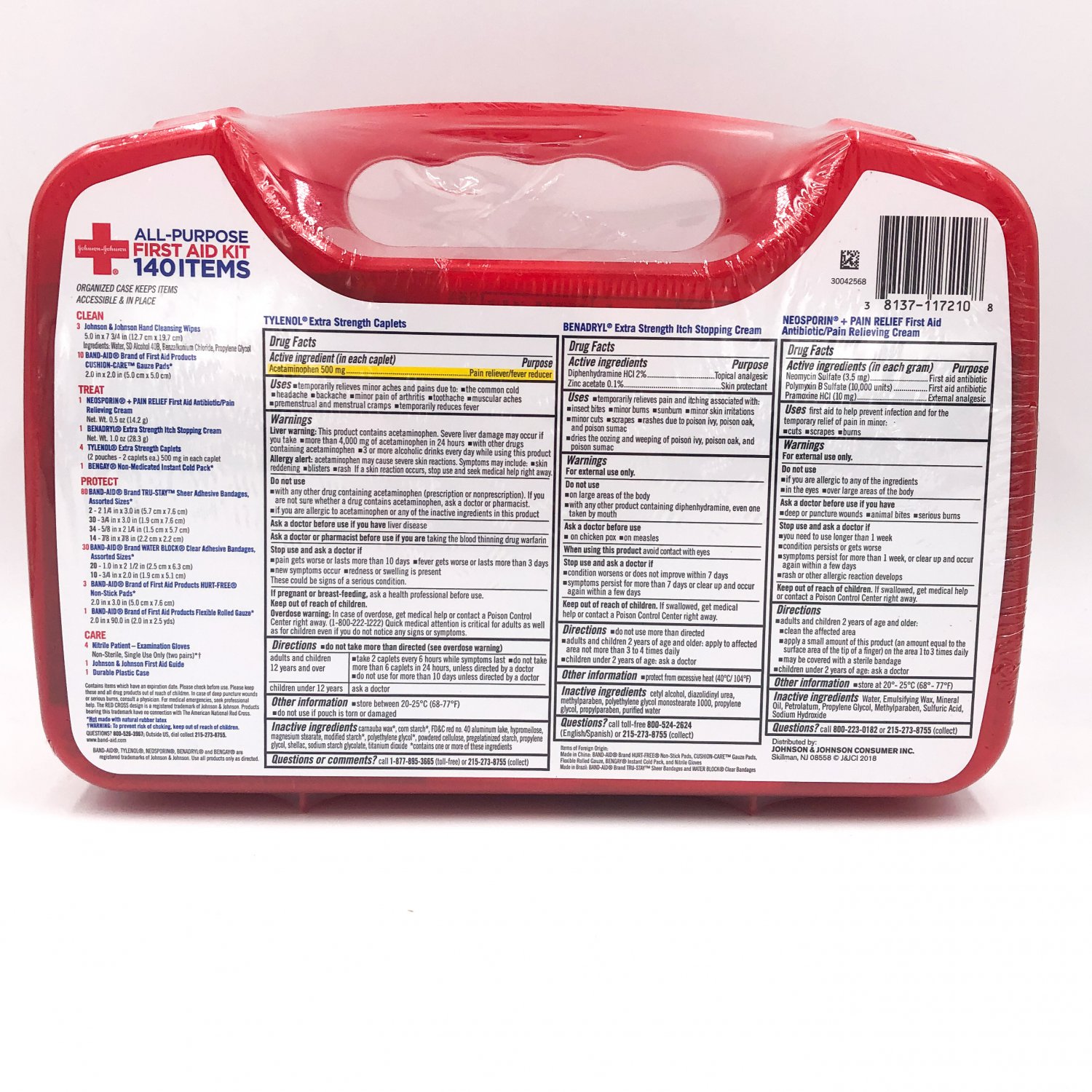 Johnson & Johnson Red Cross All Purpose First Aid Kit