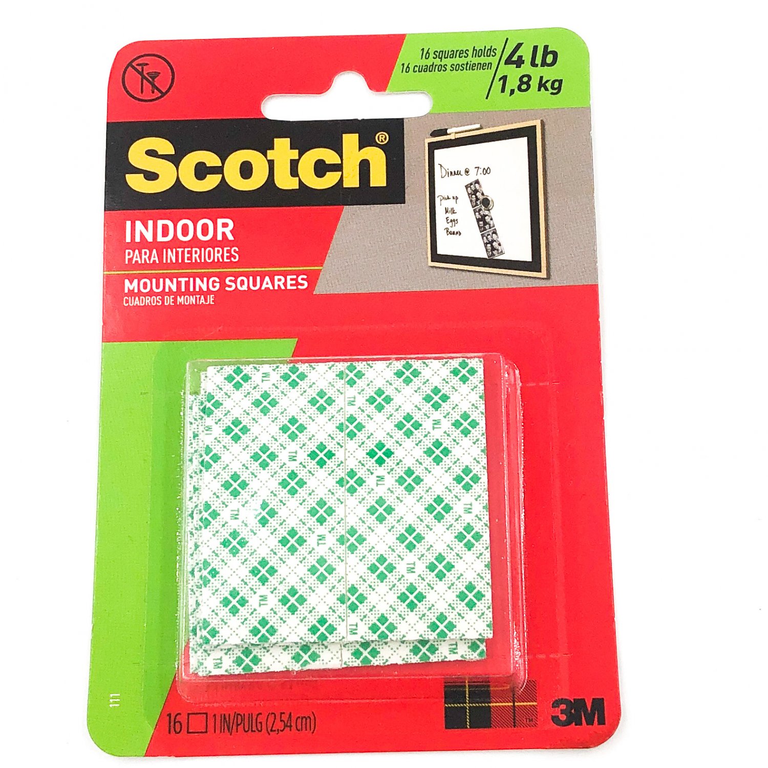 3M Scotch Indoor Mounting Squares