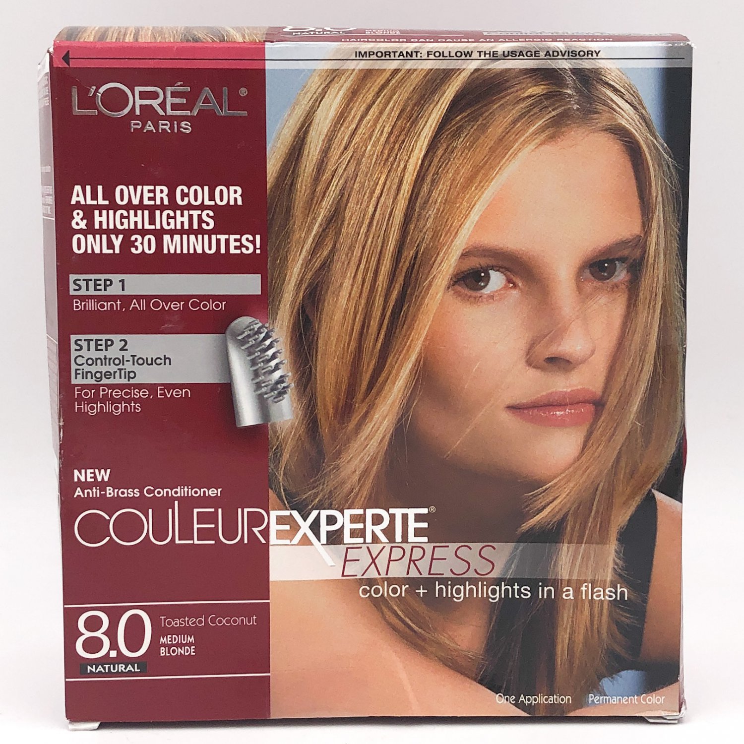 Loreal Hair Color + Highlights 8.0 Medium Blonde Couleur Experte