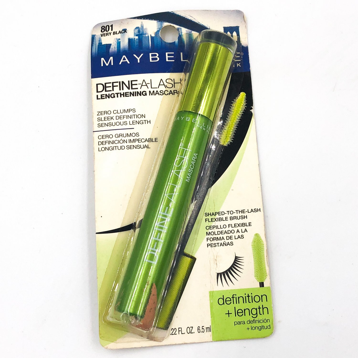 Maybelline Define-A-Lash Lengthening Mascara 801 Very Black Washable