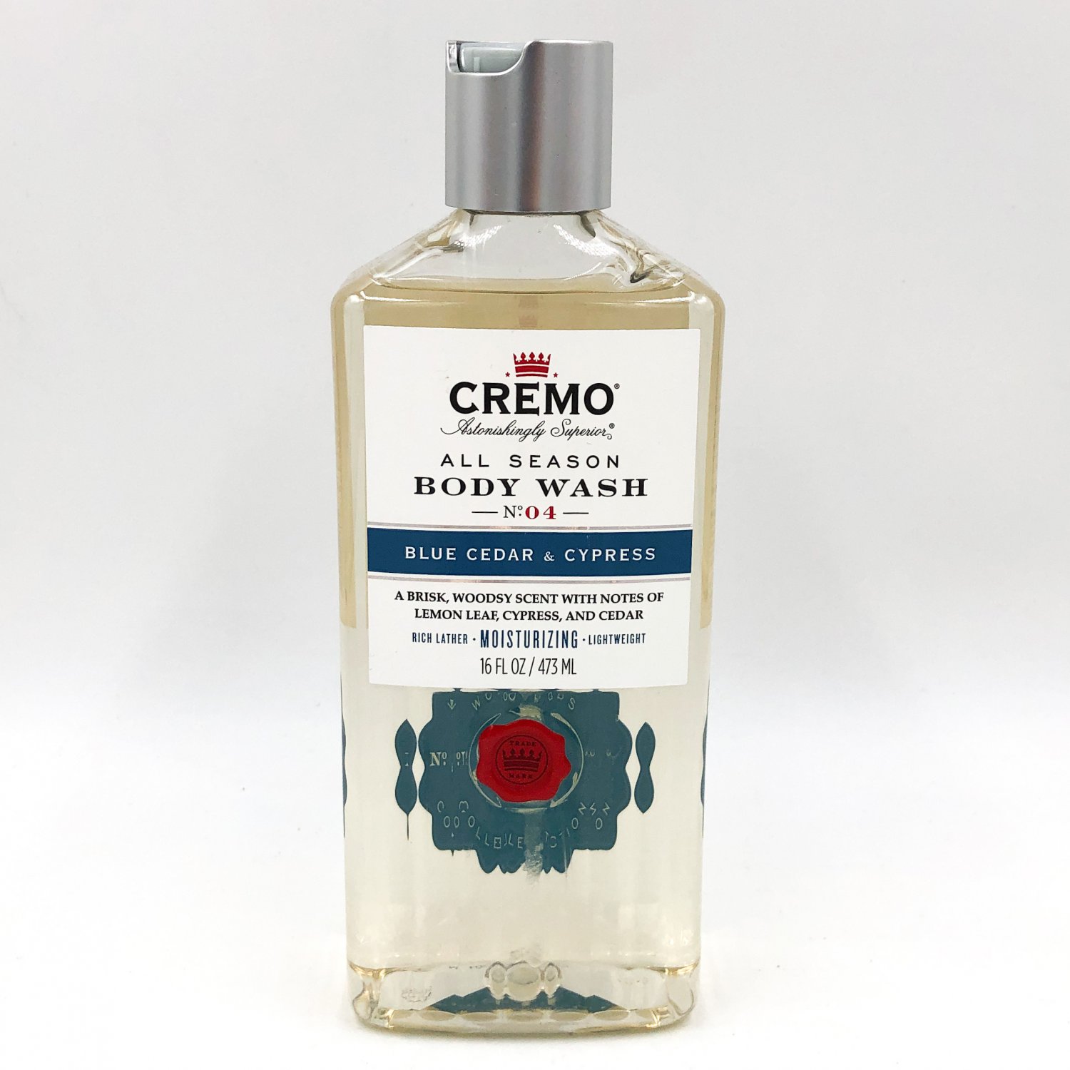 Cremo All Season Body Wash No 4 Blue Cedar Cypress