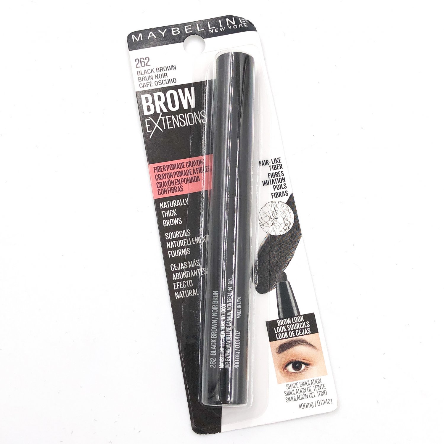 Maybelline Brow Extensions Pencil 262 Black Brown