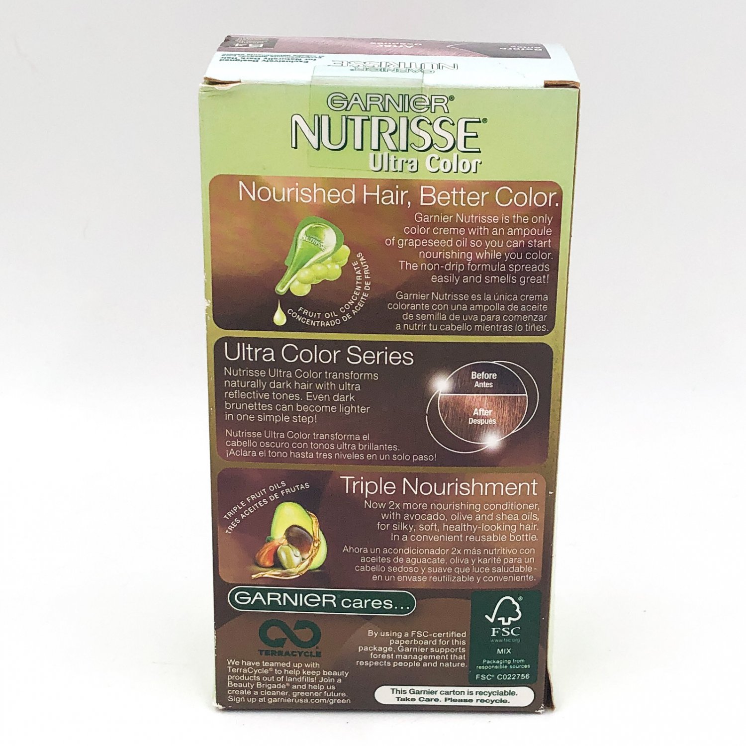 Garnier Nutrisse Ultra Color Kit B4 Caramel Chocolate Brown