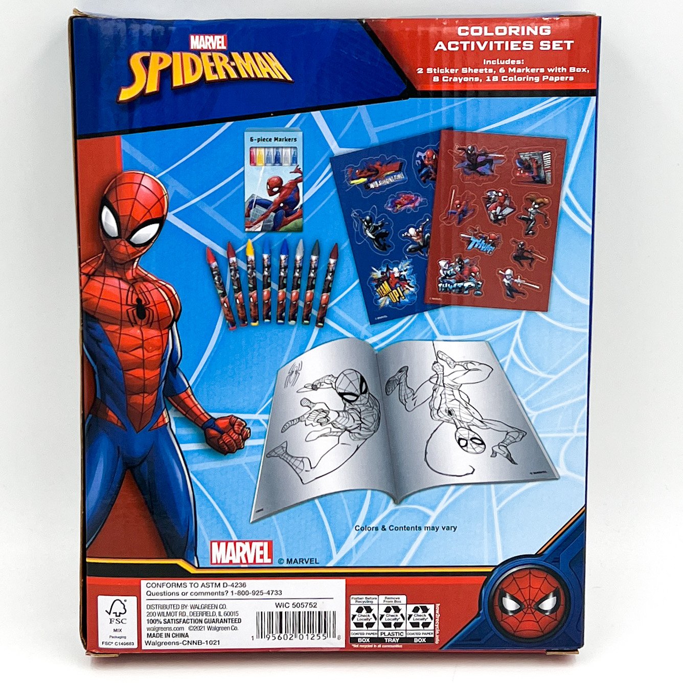 Marvel Spider-Man Coloring Activities Set