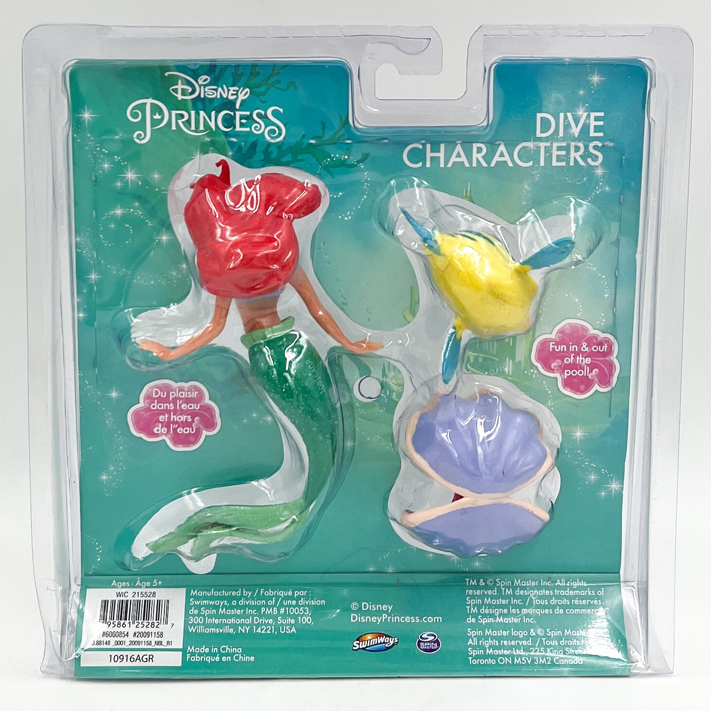 Swimways Disney Princess Dive Characters Little Mermaid Pool Toys 5906