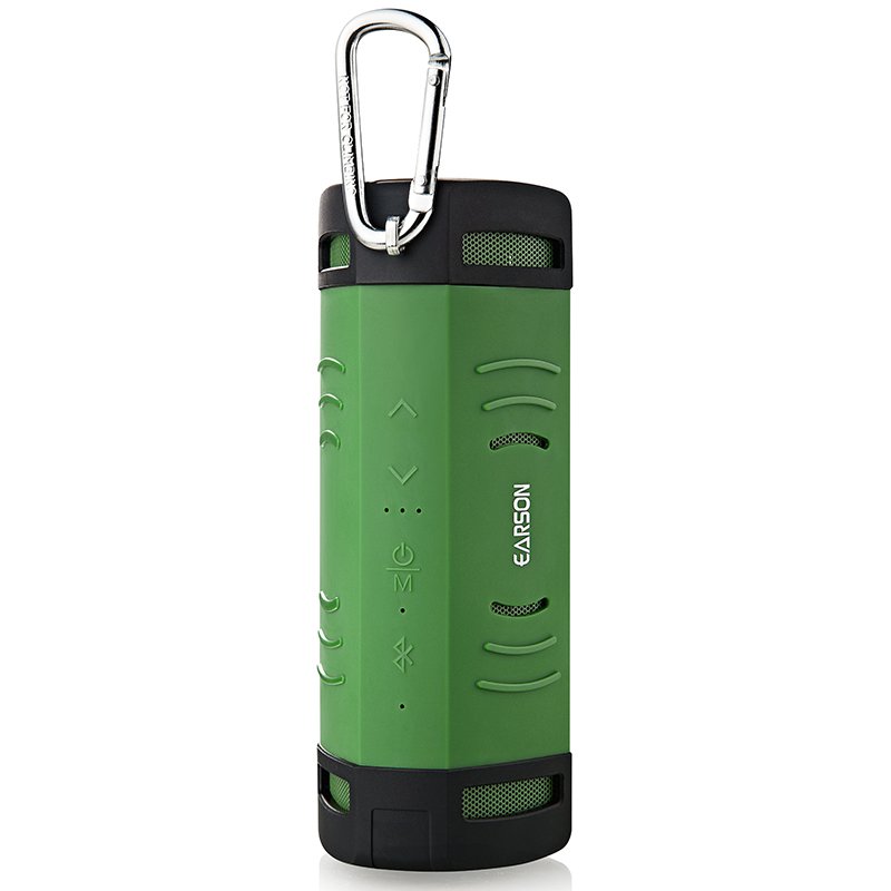 Earson ER-160 Mammoth Outdoor Portable Rechargeable Waterproof Shockproof Bluetooth Speaker (Green)