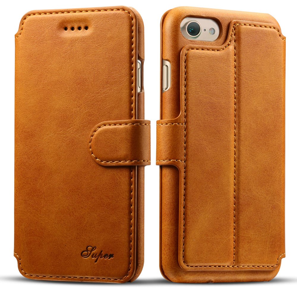 iPhone 7 Wallet Synthetic Leather Folio Flip Case