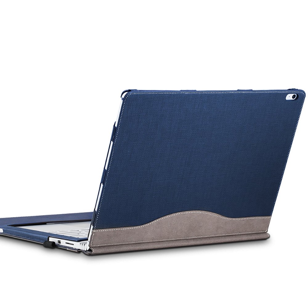 Surface Book 2 13.5 inches Detachable Magnetic Sleeve Case with Bandage (Navy blue)