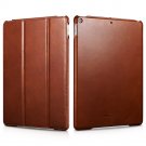 iCarer iPad Air 3 10.5" 2019 leather case, Tri-foldable Smart Wake Up/sleep Folio Flip Case (Brown)
