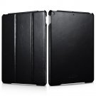 iCarer iPad Air 3 10.5" 2019 leather case, Tri-foldable Smart Wake Up/sleep Folio Flip Case (Black)