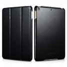 iCarer iPad Mini 5 2019 leather case, Tri-foldable Smart Wake Up/sleep Folio Flip Case (Black)