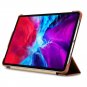 iCarer iPad Pro 11" 2020 Genuine Leather Tri-fold Stand Smart Folio Flip Case Cover (Brown)