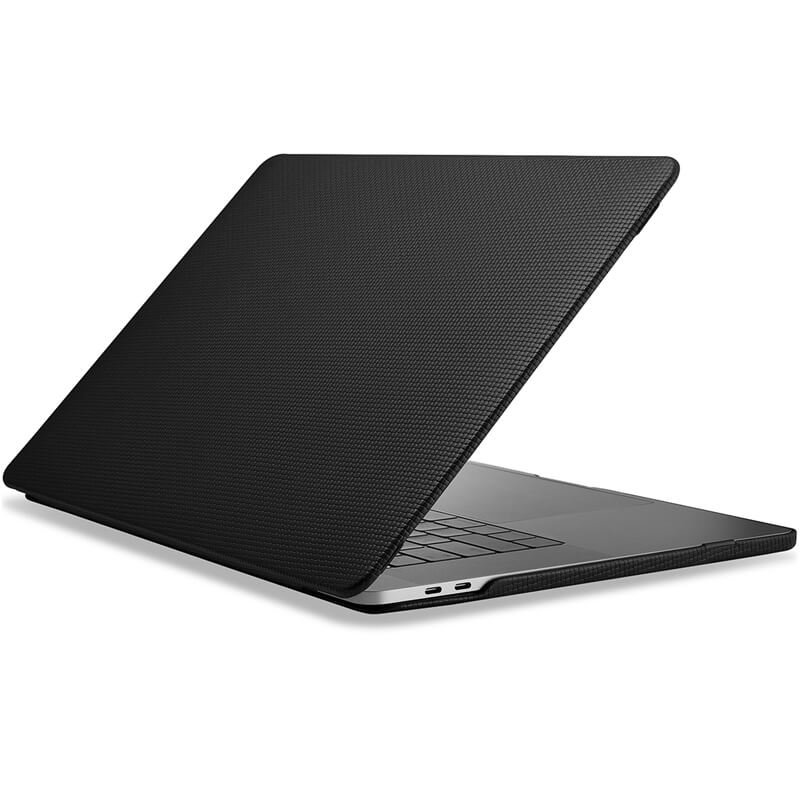 iCarer Genuine Leather Case for Apple MacBook Pro 16.2inch A2779 A2780 Black