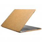 MacBook Pro 13" 2019 2020 M1 Microfiber Leather Slim Fit Back Cover Case Skin - Brown