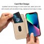 iCarer iPhone 14 Pro 6.1" Genuine Leather Magnetic Closure MagSafe Card Slot Protective Flip Case