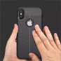 Soft TPU Litchi Leather Texture Phone Case For iPhone X- Red Color