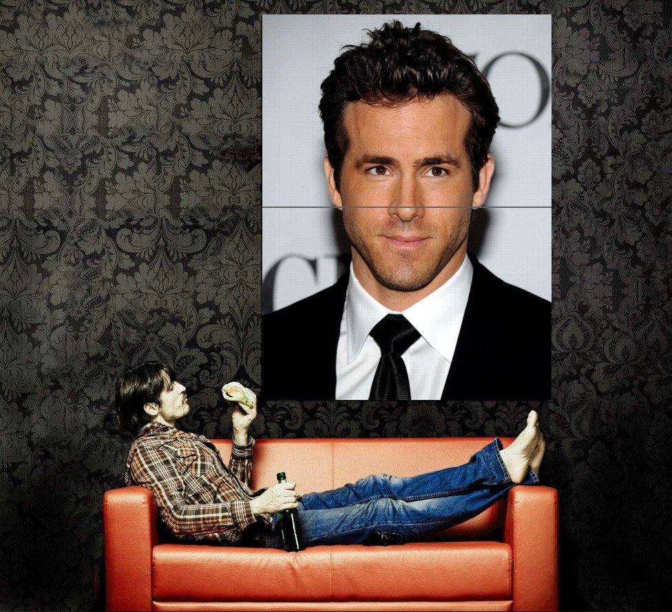 Ryan Reynolds Portrait Actor Huge 47x35 Print Poster 