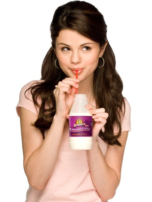 Selena Gomez Drinking Singer Actress X Print POSTER