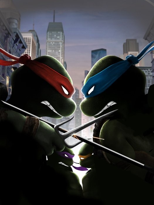 Teenage Mutant Ninja Turtles Raph Vs Leo 32x24 Print Poster