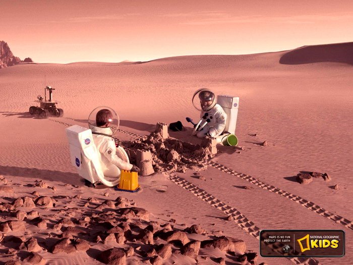 Mars Kids National Geographic 32x24 Print Poster