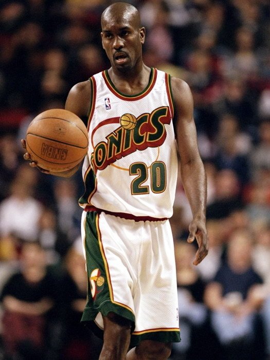 Gary Payton Seattle SuperSonics NBA 32x24 Print Poster