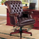 Traditional Executive Office Chair, Nail head Trim Tufted Back