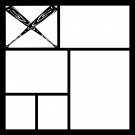 Baseball Bat Theme. Pre-made 12x12 Scrapbook Layout Page Overlays