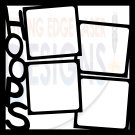 12x12 Photo Basketball Template Scrapbook Overlay