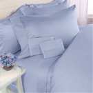500 Thread Count 100% Egyptian cotton 4piece Sheet Set Solid ( Full XL , Blue