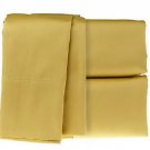 500 Thread Count 100% Egyptian cotton 4piece Sheet Set Solid ( Full XL , Gold