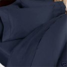 500 Thread Count 100% Egyptian cotton 4piece Sheet Set Solid ( Full XL , Navy Blue