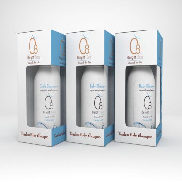 Oeight Tearless Baby Shampoo 220ml, 3 pcs