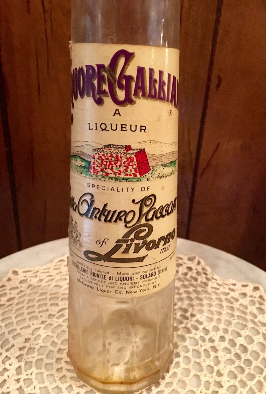 Soldier Bottle Liquore Galliano Liqueur Italy Italian Liquor With Label