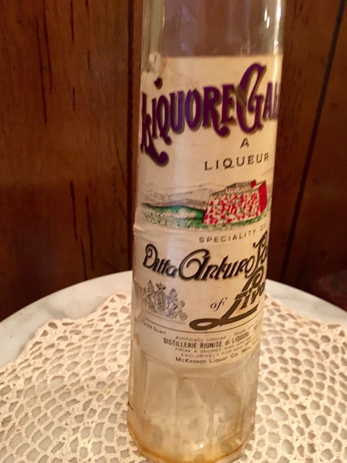 Soldier Bottle Liquore Galliano Liqueur Italy Italian Liquor With Label