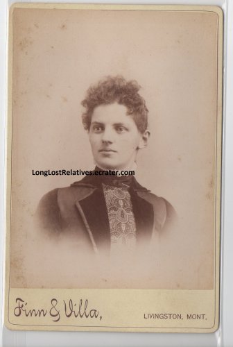 Martha Azella Draper Thompson Cabinet Card, Livingston, MT
