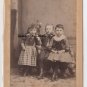 Grace, Soloman Earl and Ellen Pearl Rosencrans Cabinet Card, Marion, Ohio