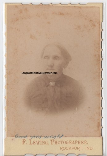 Margaret Elizabeth "Meg" Greathouse Wright Cabinet Card Rockport, IN