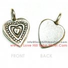 5 Triple Heart Charms By I Love Hill Tribe Silver