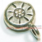 5 Printed Disc Charms By I Love Hill Tribe Silver