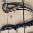 Australian Aussie Outrider Collection Leather  bridle Reins Black