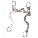 5" Kelly Silver Star Low Port 3 Piece Roller Mouth Horse Bit