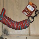 8' Tough-1 Thin  Cotton Lead with Pewter Bolt Snap Horse Tack Teal/Ras