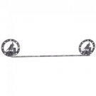 Western Bathroom Decor Towel Bar Holder Barrel Horse Sliver/black Tough-1