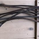Royal King Tough-1 Western 8' Split show Reins Horse Tack Crystal Dark Oil